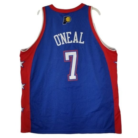 Nike NBA East All Star Basketball Jersey Men's Size XXL 2004 O'Neal No. 7 Pacers - Picture 2 of 16